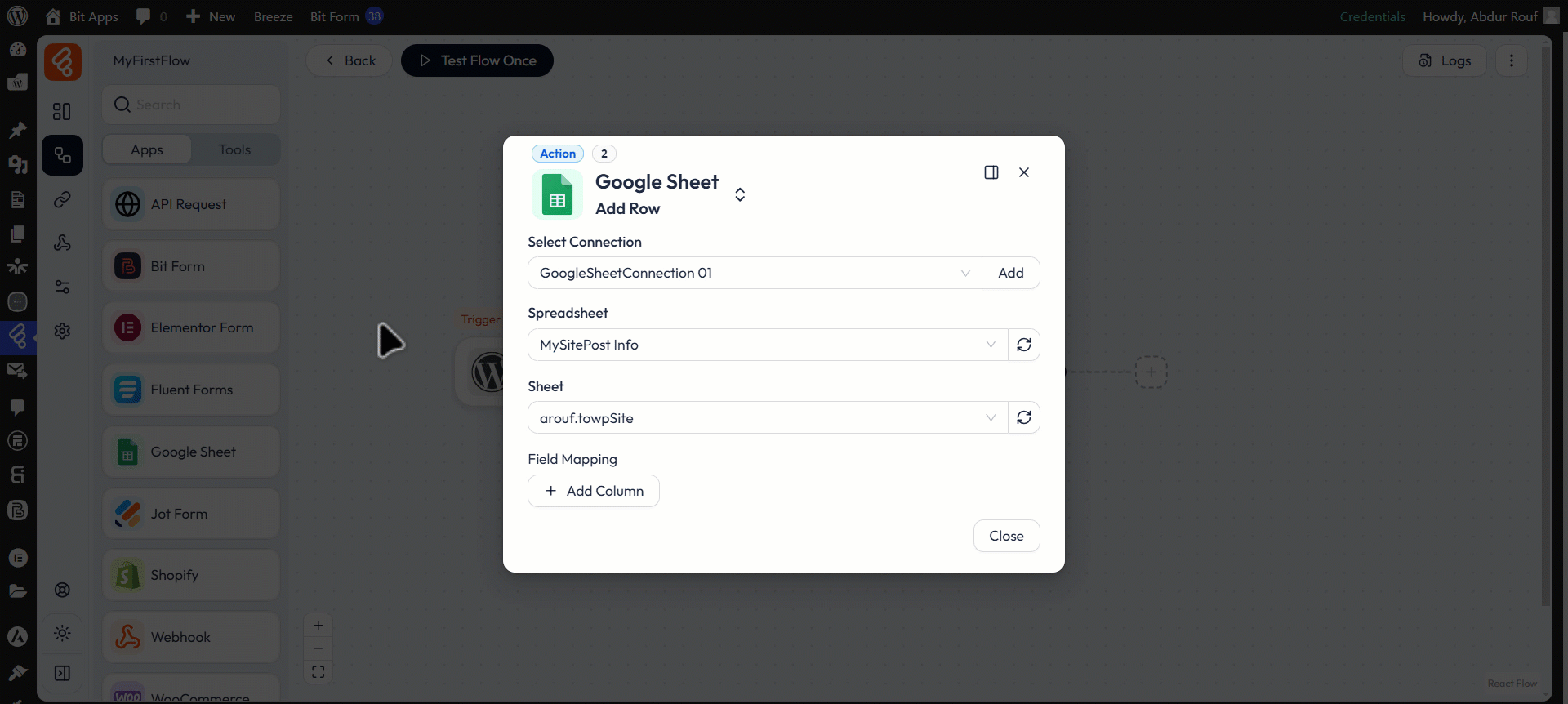 Get started with Bit Flows - Fields Mapping