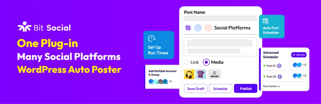 Bit Social - WordPress Social Media Autopost & Schedule Plugin