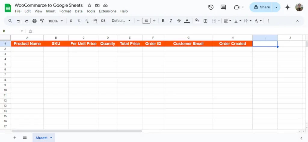 Bestellingen van WooCommerce naar Google Sheets sturen