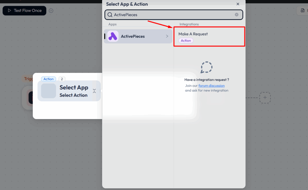 ActivePieces Integrations with Bit Flows  - Choose Event