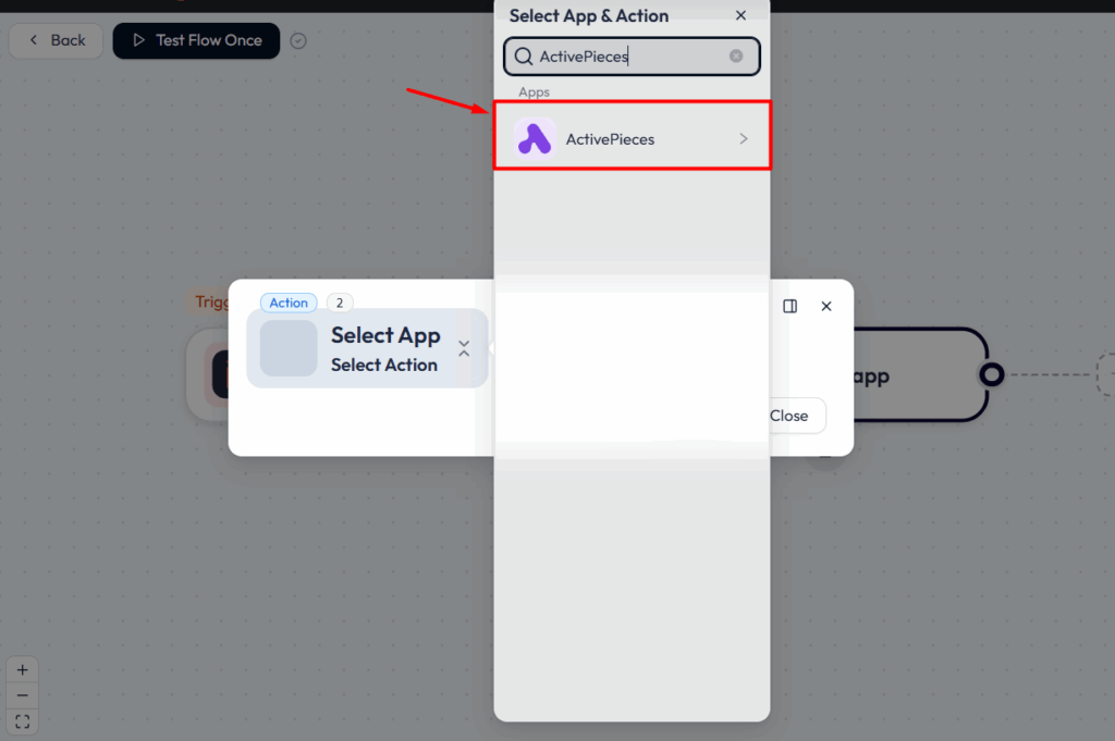 ActivePieces Integrations with Bit Flows  - Search and Select  ActivePieces
