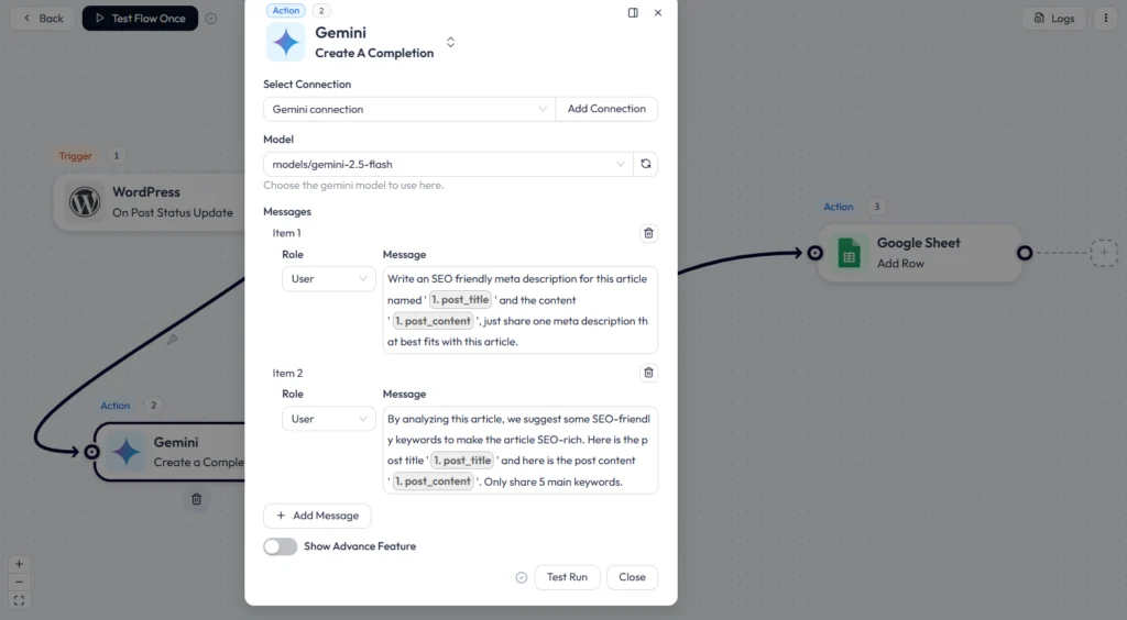 Conectar Google Gemini a WordPress