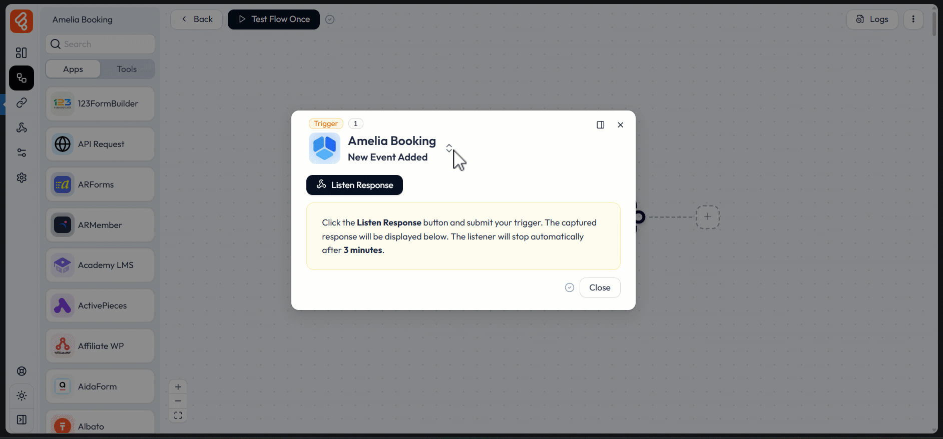 Amelia Booking
