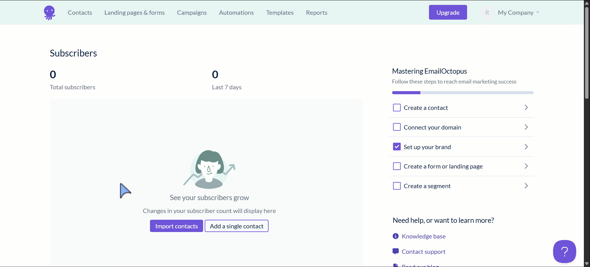 EmailOctopus Integrations with Bit Flows - Get API Key