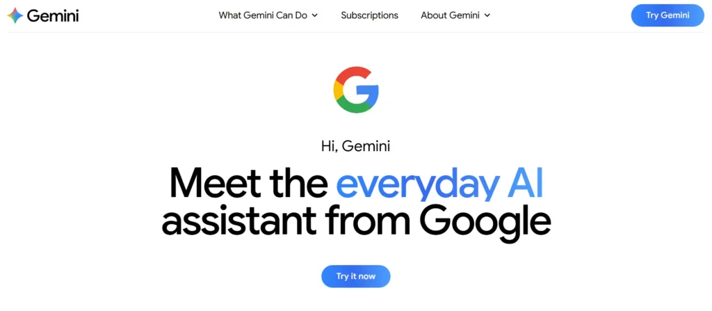 Gemini - Best AI data analysis tool for startups