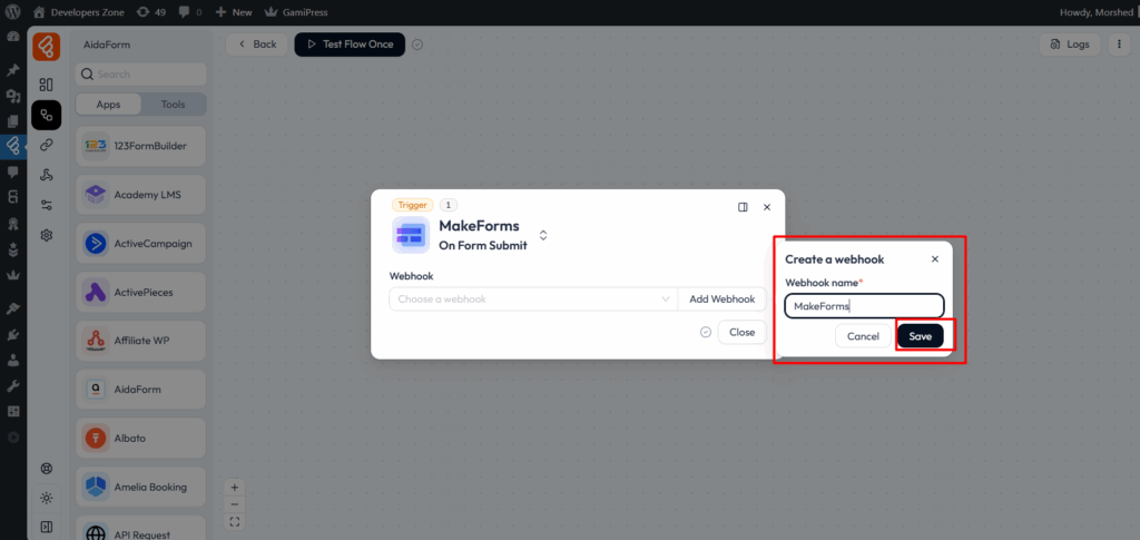 MakeForms integrations