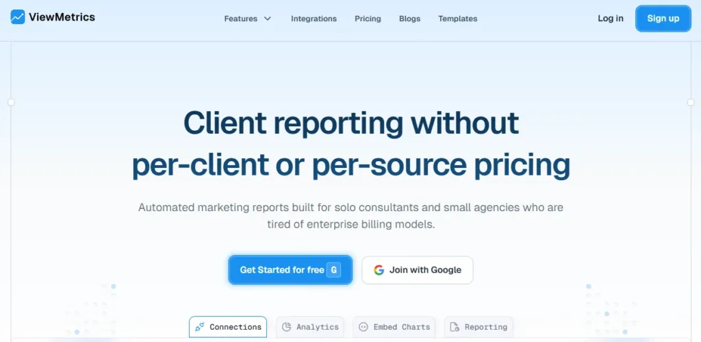 ViewMetrics Homepage