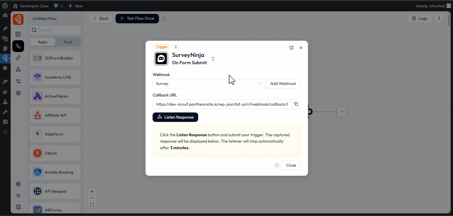 SurveyNinja integrations