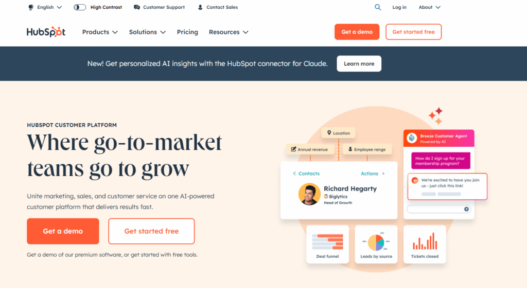 HubSpot ( Automatización de marketing y CRM )
