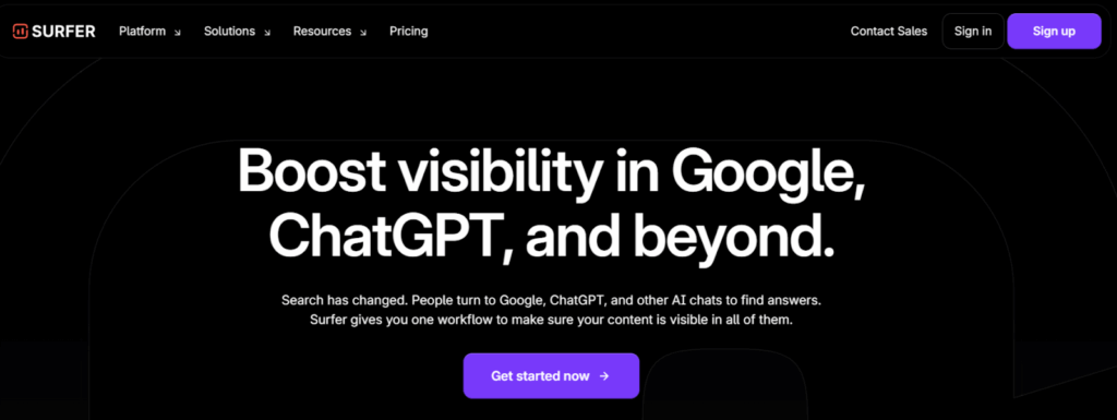 Surfer SEO ( Optimización de contenidos en tiempo real )