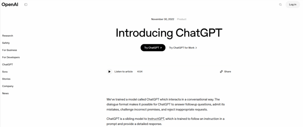 ChatGPT ( IA conversacional para atención al cliente y marketing )