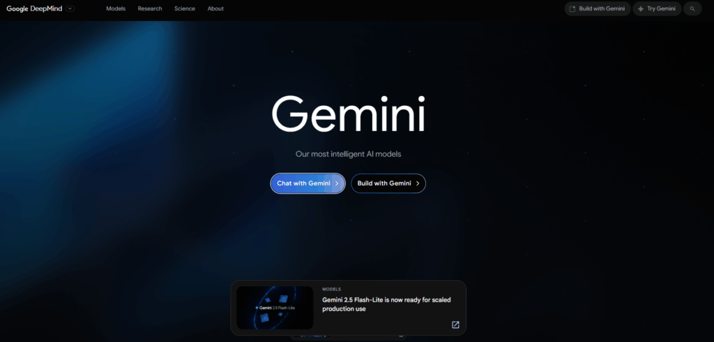 Gemini - Google Deepmind ( Herramienta de creación de contenidos con IA de Google )