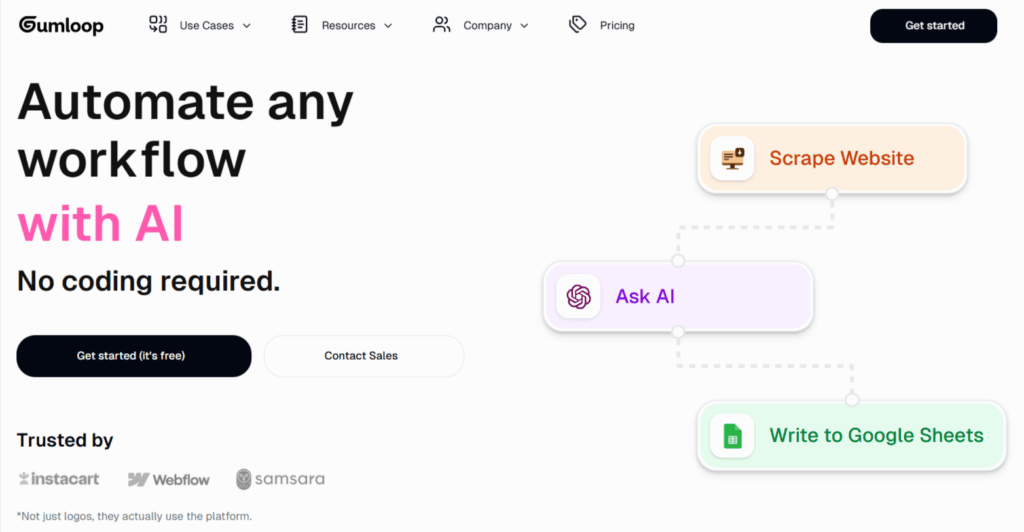 Gumloop ( AI Powered Workflow Automation Tool )