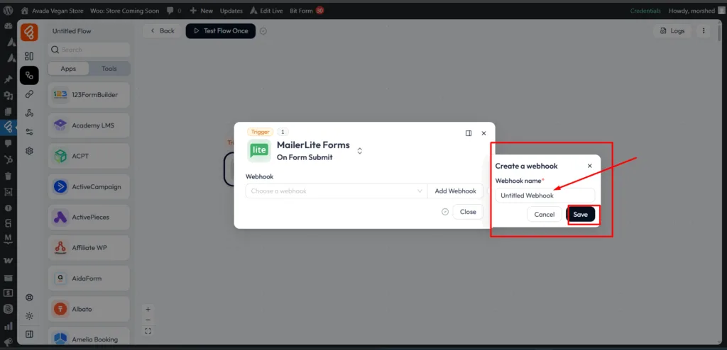 MailerLite Forms integrations as trigger - MailerLite Forms integrations with Bit Flow