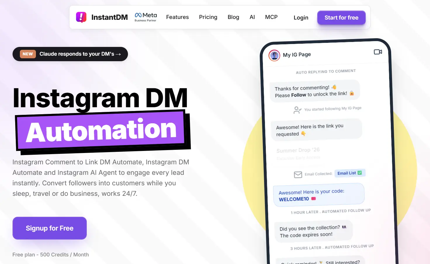 InstantDM Instagram DM Automation Tool