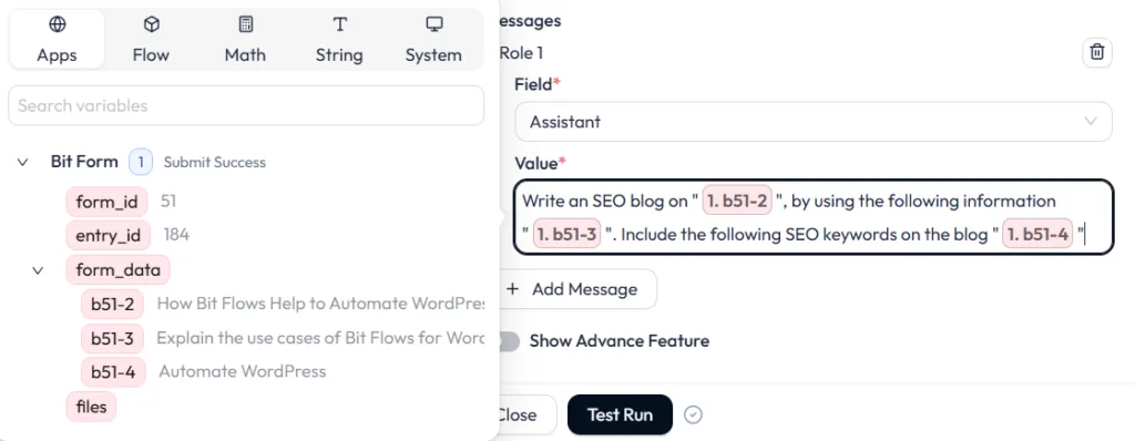 Vraag toevoegen voor ChatGPT voor autoblog