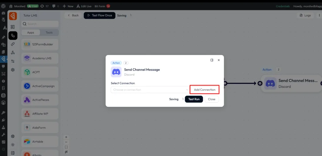 Discord Integrations as Action