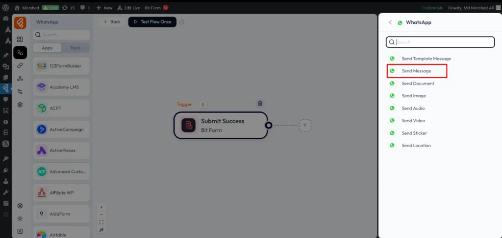 WhatsApp Integrations with Bit Flows