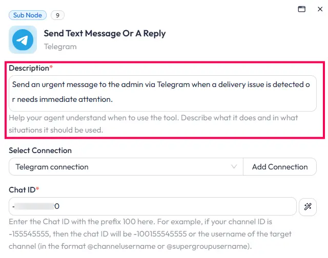 Adding prompt to tools in Bit Flows AI Agent