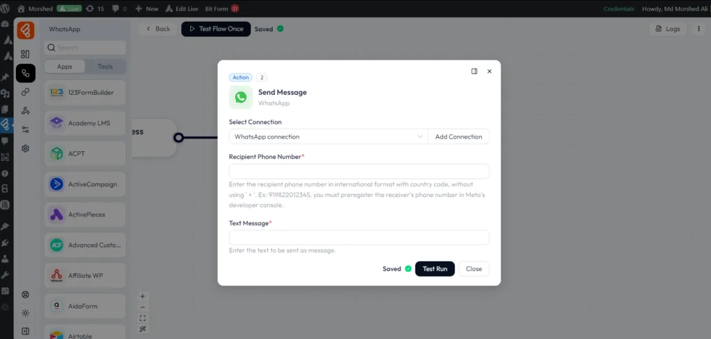 WhatsApp Integrations with Bit Flows