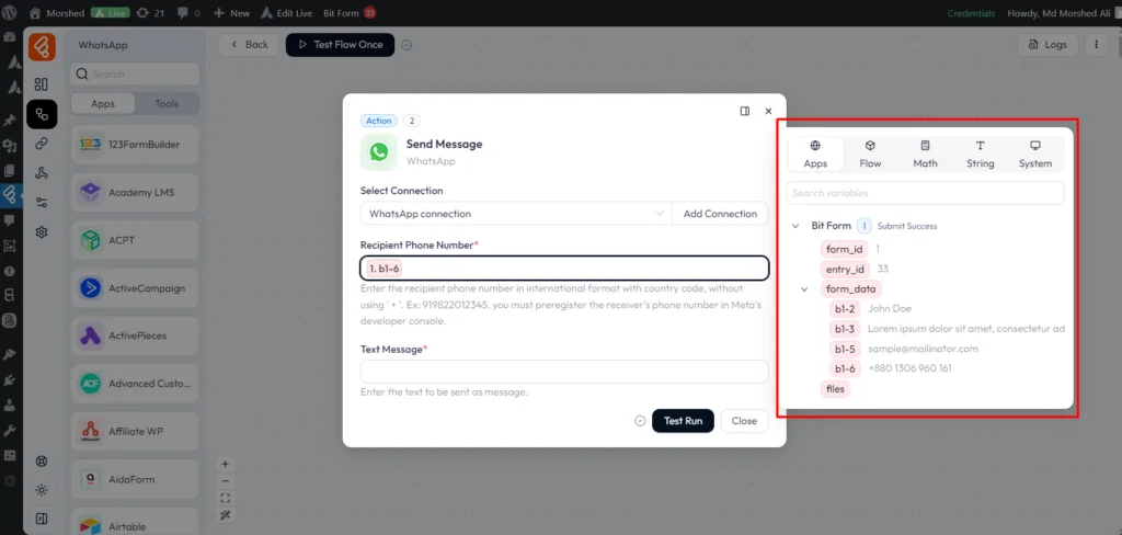 WhatsApp Integrations with Bit Flows