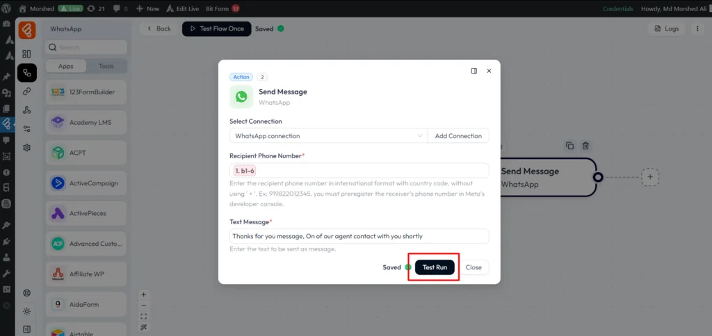 WhatsApp Integrations with Bit Flows