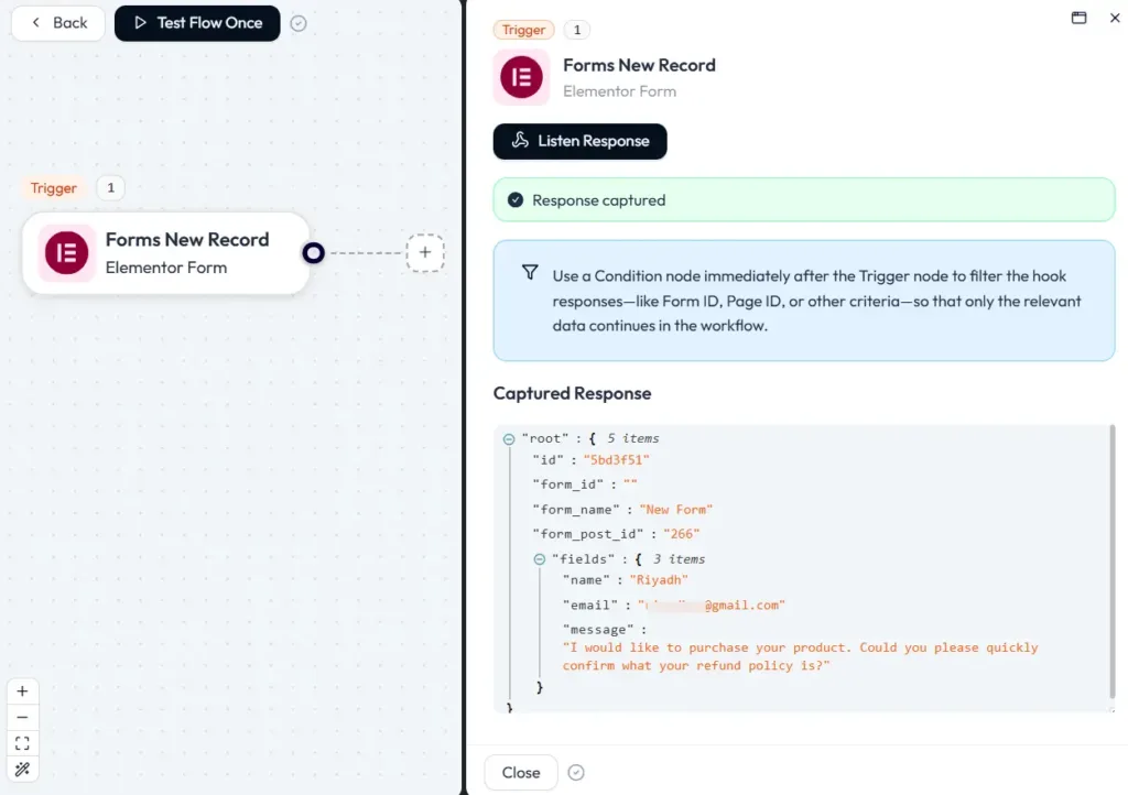 Risposte del modulo Elementor da inviare a Google Sheets