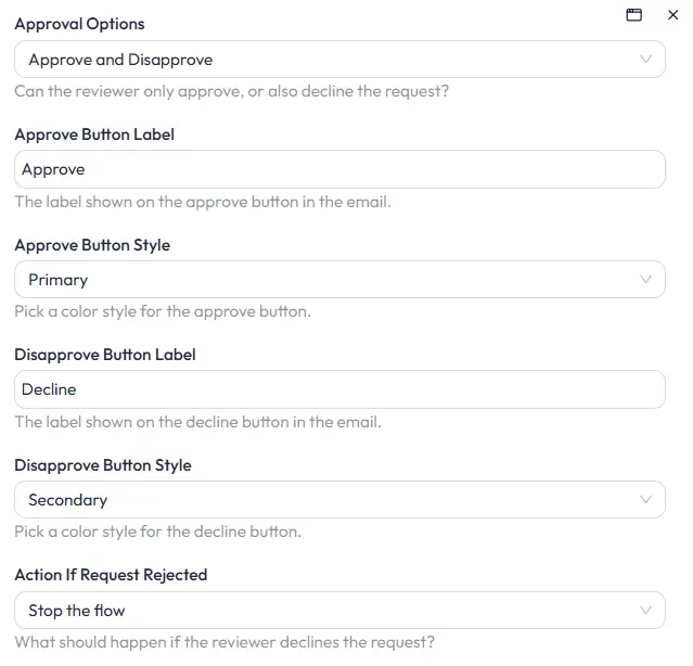 HITL Gmail tool setting in Bit Flows