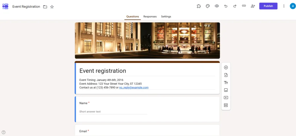 google forms