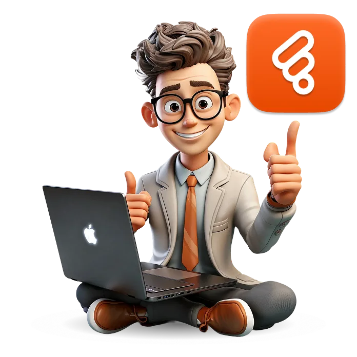 man with laptop