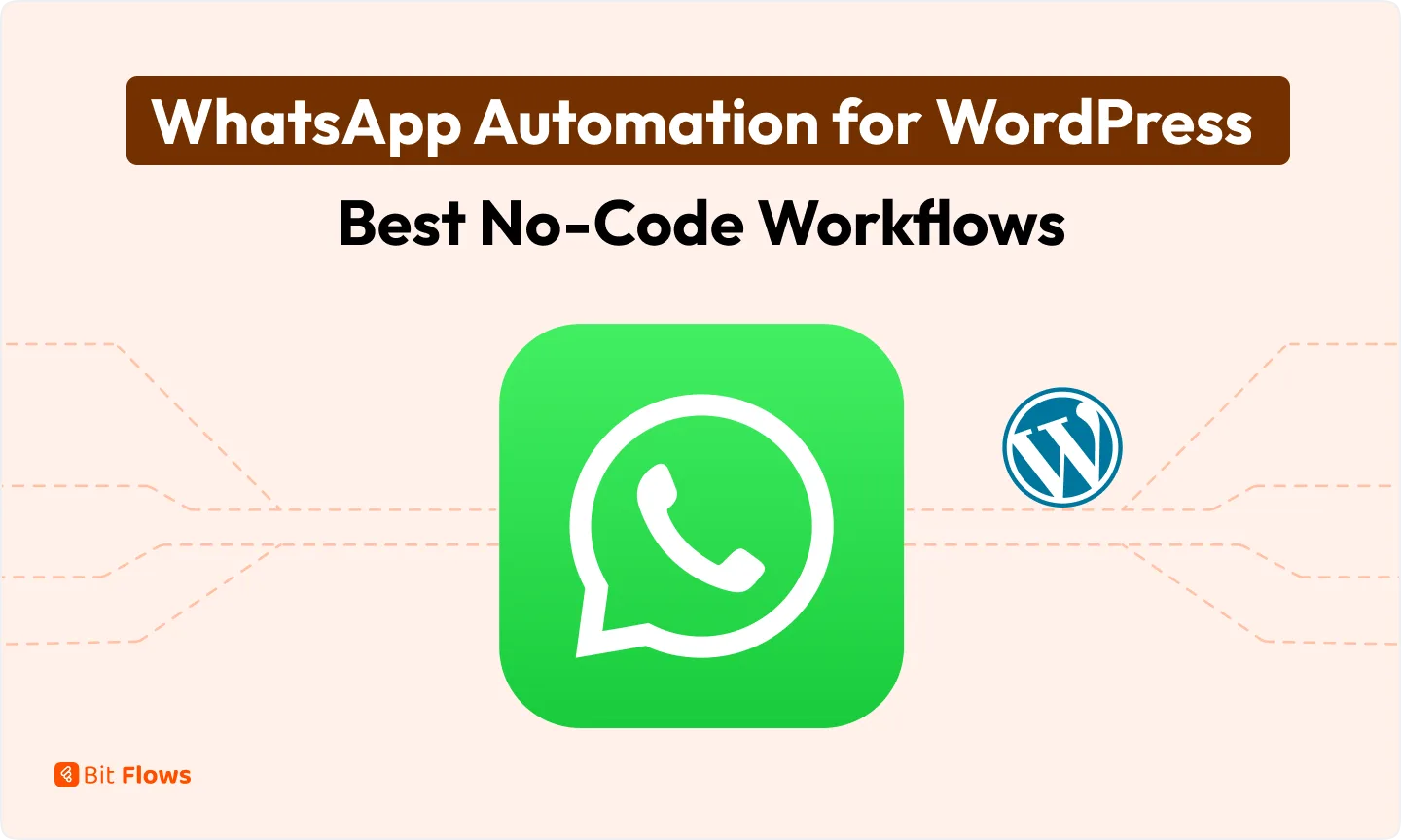 WhatsApp-automatisering voor WordPress met Bit Flows-workflows zonder programmeerkennis