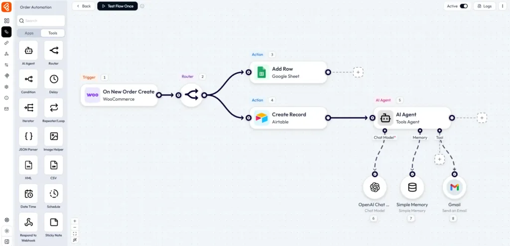 bit flows visual workflow builder